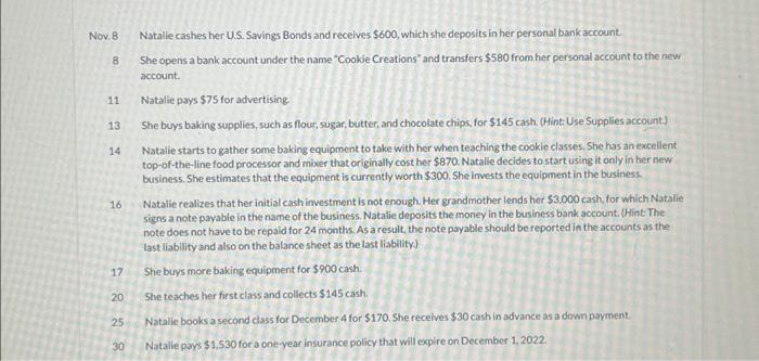 operate "Cookie Creations" as a proprietorship. She then starts the process of