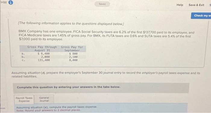 HW ces Saved Help Save & Exit S [The following information applies