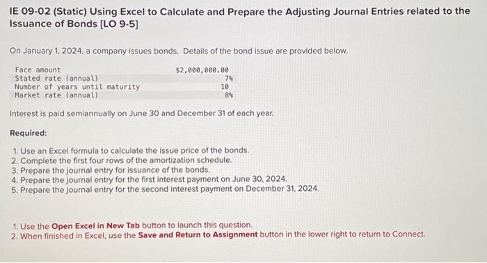 IE 09-02 (Static) Using Excel to Calculate and Prepare the Adjusting Journal