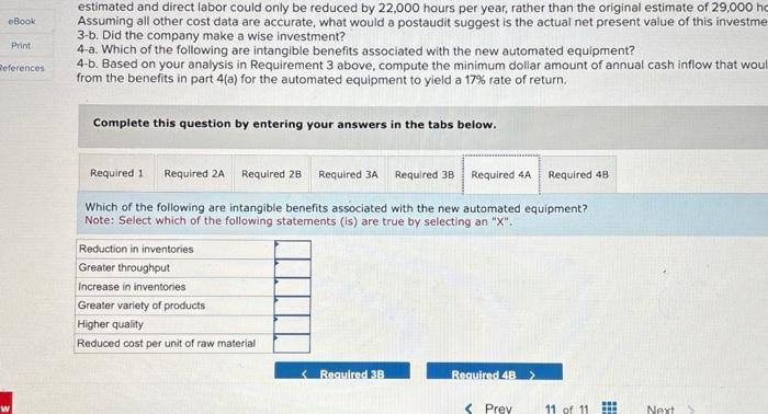 and software Annual savings in inventory carrying costs Annual increase in power