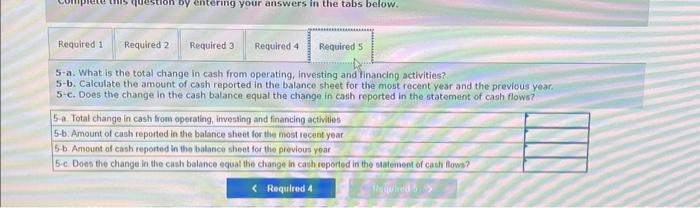 1. The following items were reported in the most recent year. Determine