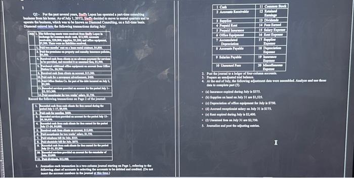 Q2- For the past several years, Steffy Loper has opened a part-time