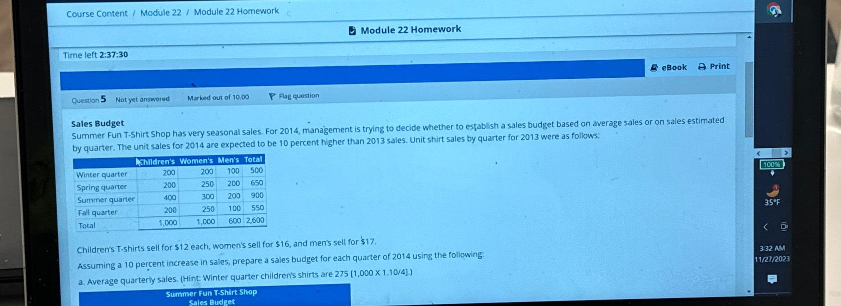 Course Content / Module 22 / Module 22 Homework Module 22 Homework