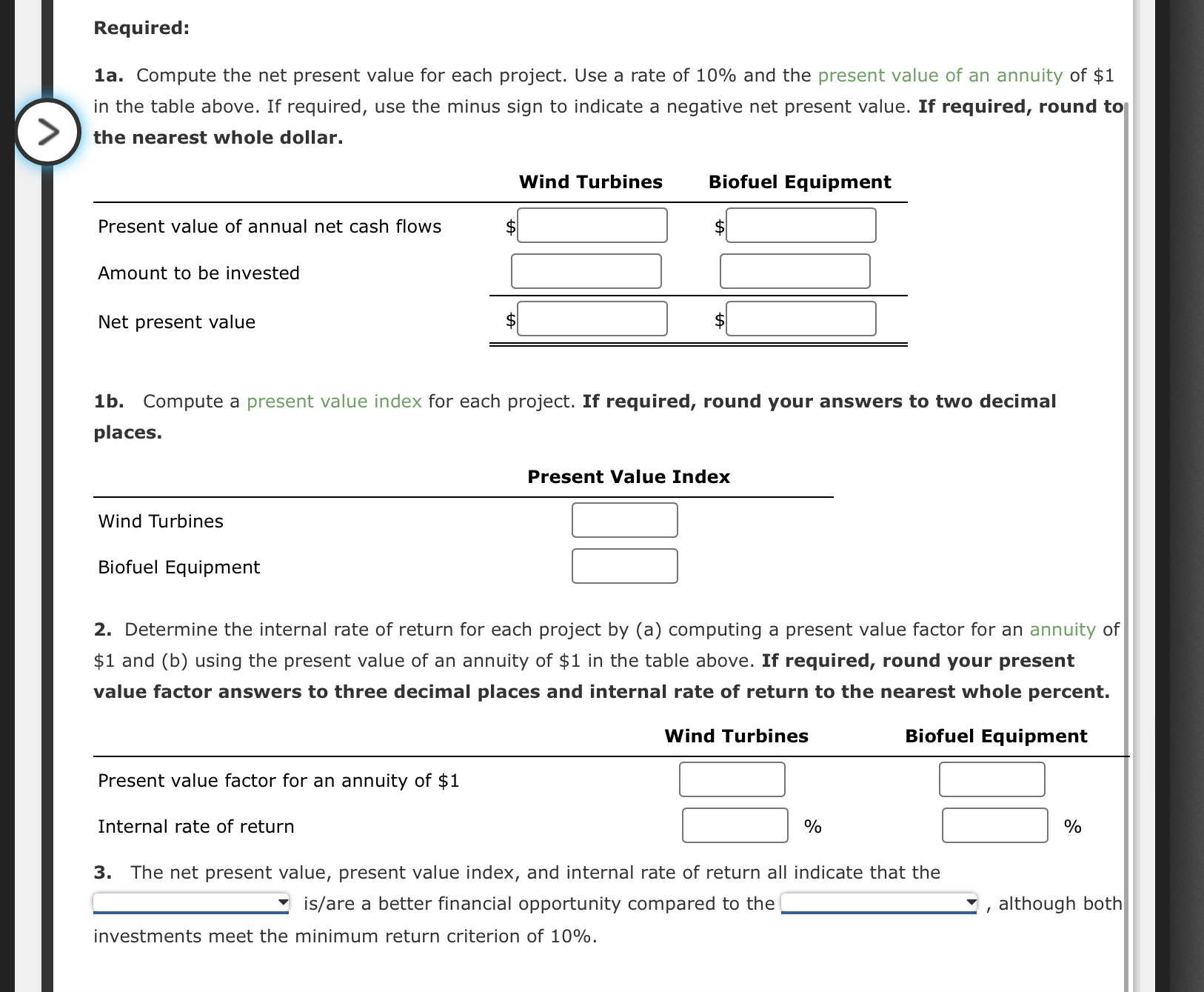 analysis for a service company The management of Advanced Alternative Power Inc.