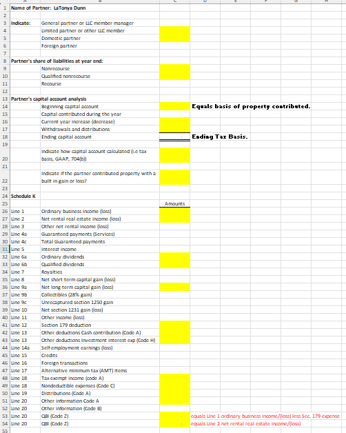 subscription at www.excelpreparation.com. Assignment Prepare pages one, four and five of Form