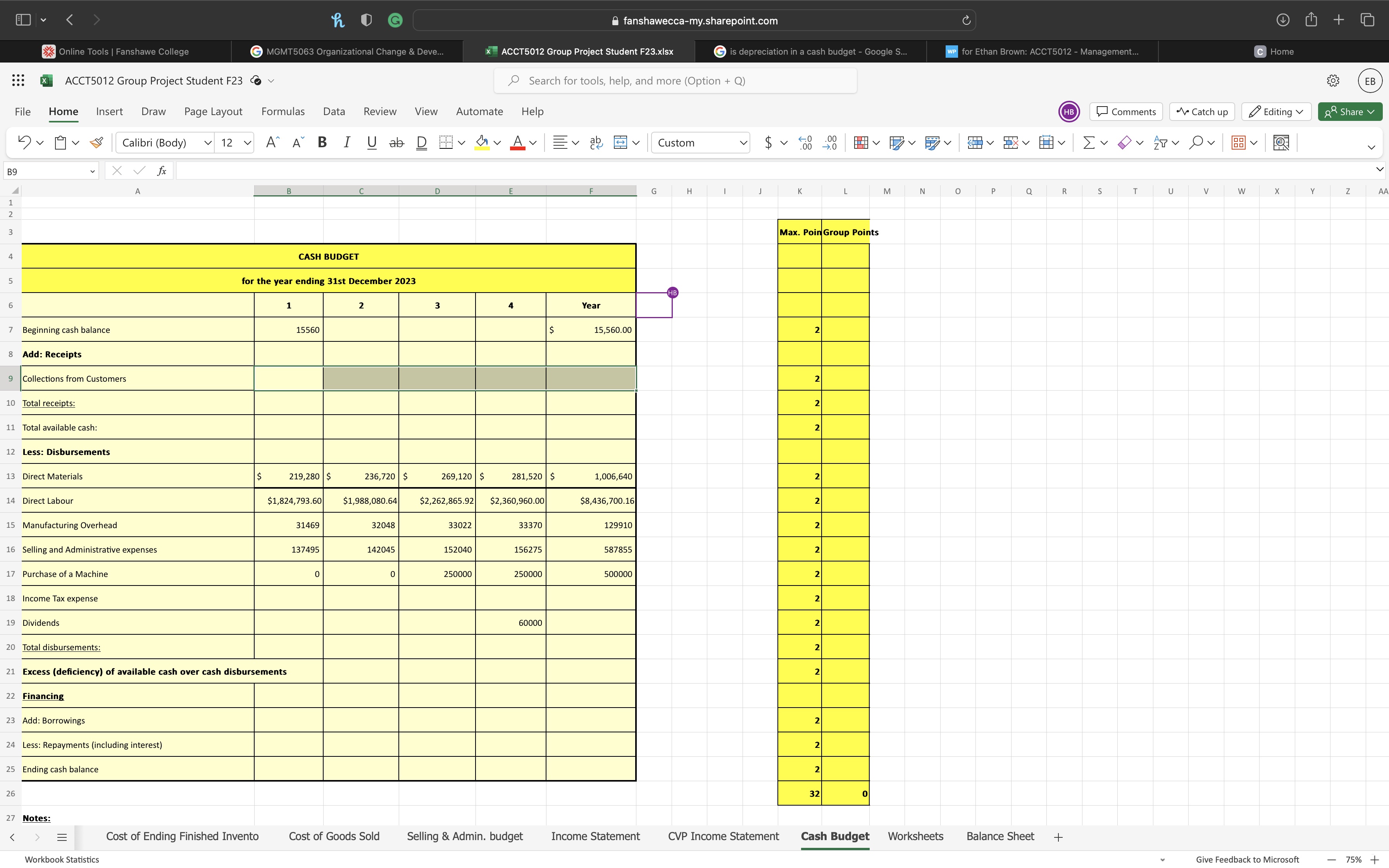 C Home + Comments Catch up Editing Share > h fanshawecca-my.sharepoint.com Online