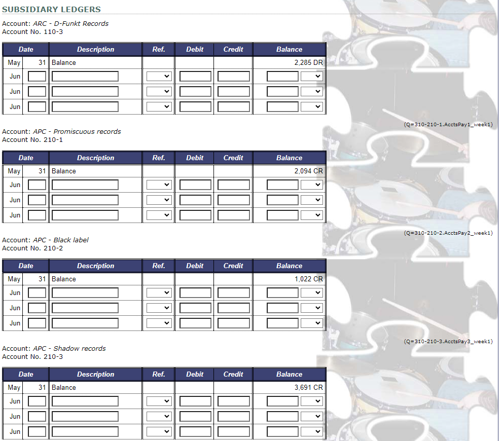 for $19 each, terms net 30. Purchased 45 The Oblique References CDs