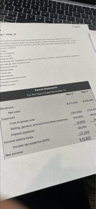 " W D A X C V M gl-Chap. 14 ok value