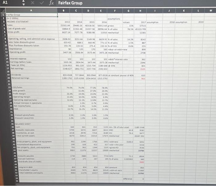 in the practice section of the module on financial statements ("Fairfax-Example") and