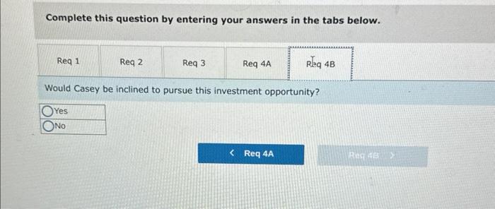 project that would require a $4,700,000 investment in equipment with a useful
