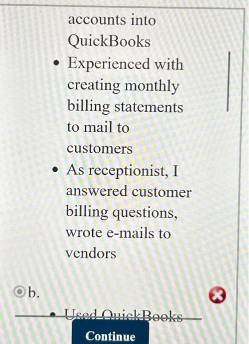 inputting data for more than 35 accounts into QuickBooks Experienced with creating