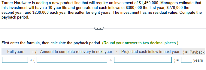 Turner Hardware is adding a new product line that will require an