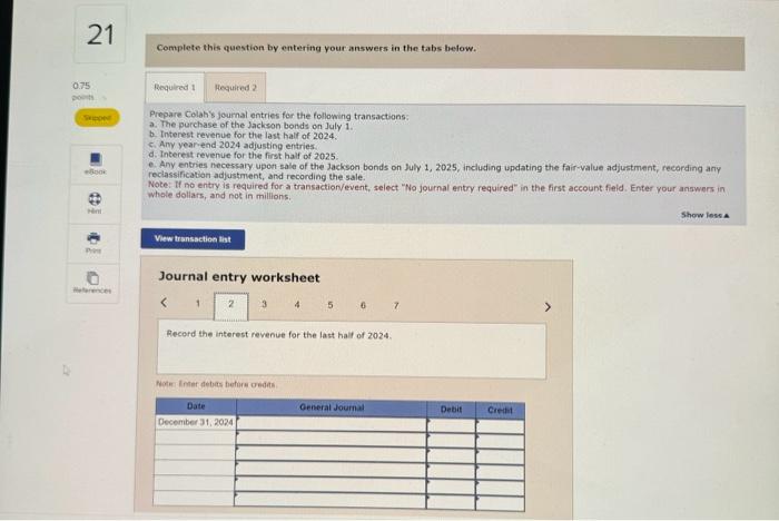 2024, with interest paid semi-annually. Colah determined that it should account for