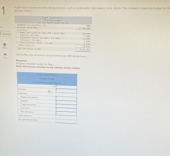 1 Puget Sound Divers provides diving services, such as underwater ship repairs,