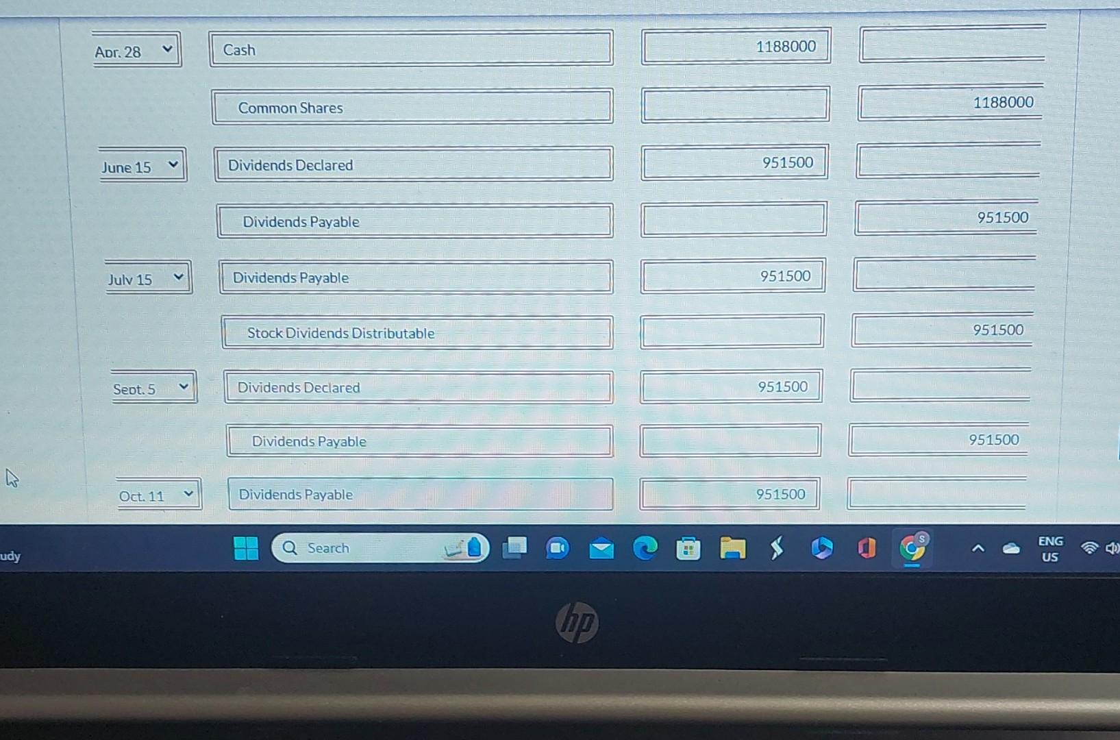 earnings The following selected transactions occurred during 2024: Jan. 5 Issued 220,000