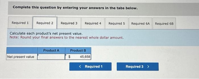 sell one of two new products for a five- year period. His