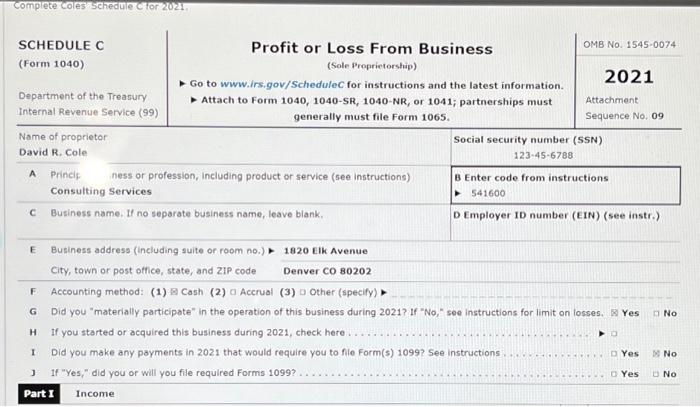 an office for David. The property cost $440,000 ($40,000 of which is