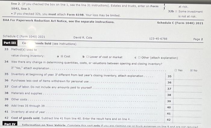 see below) are as follows: Insurance Repairs and maintenance $2,600 900