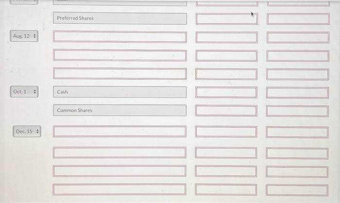 the following transactions: Jan. Jan. 5 Issued 40,000 common shares for $2.50