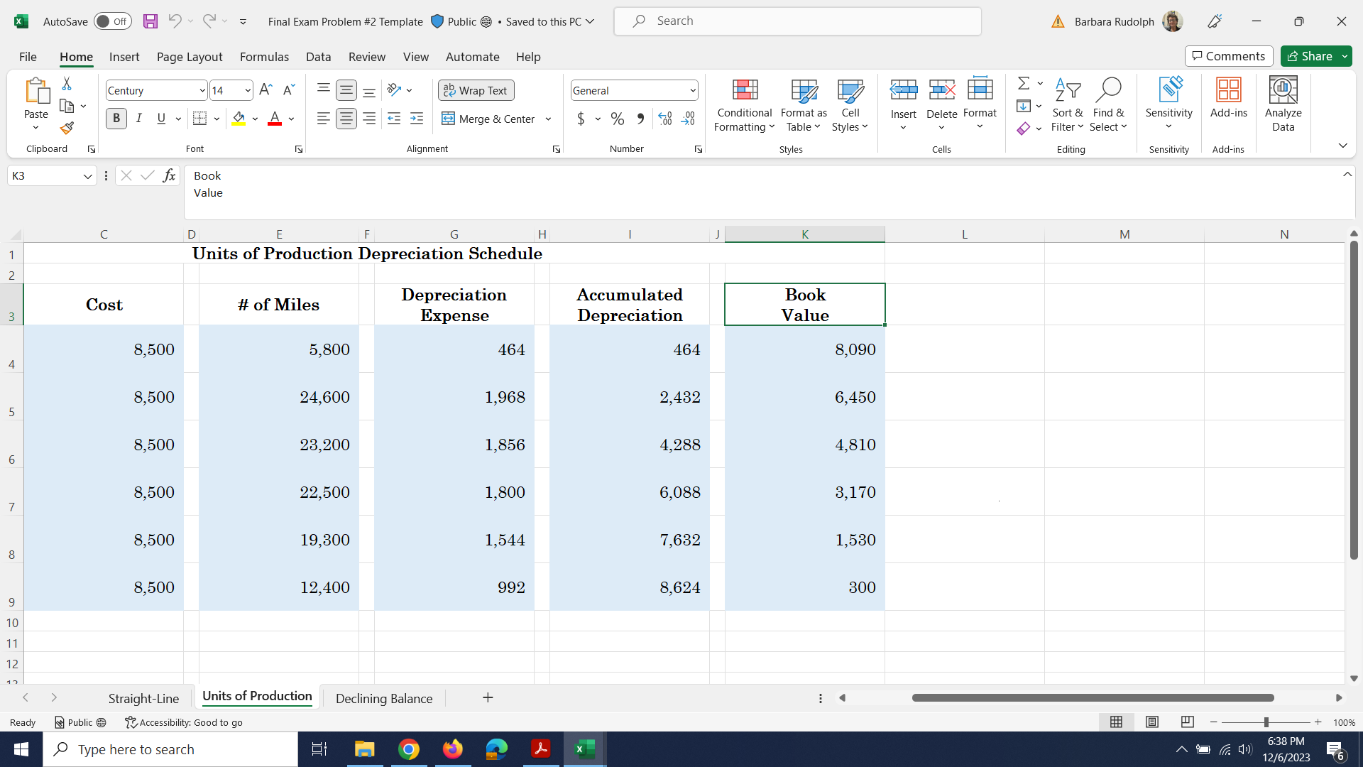 AutoSave Off Final Exam Problem #2 Template Public Saved to this PC