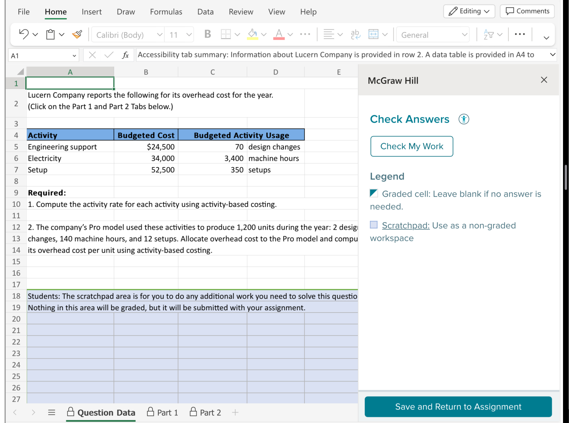 File Home Insert Draw Formulas Data Review View Help Calibri (Body) 11