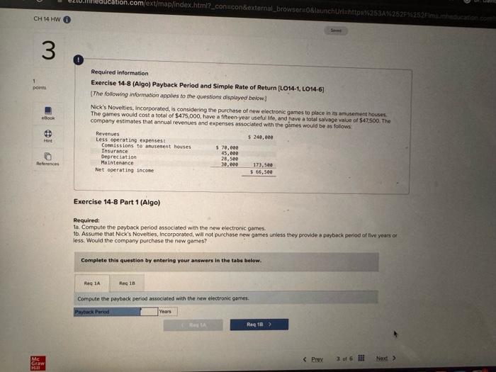 CHIA H 3 Ucation.com/ext/map/index.html?_con=con&external browser=0&launchUrl=https%25 2Fims.mheducation.com Sever T points eBook Hint Required