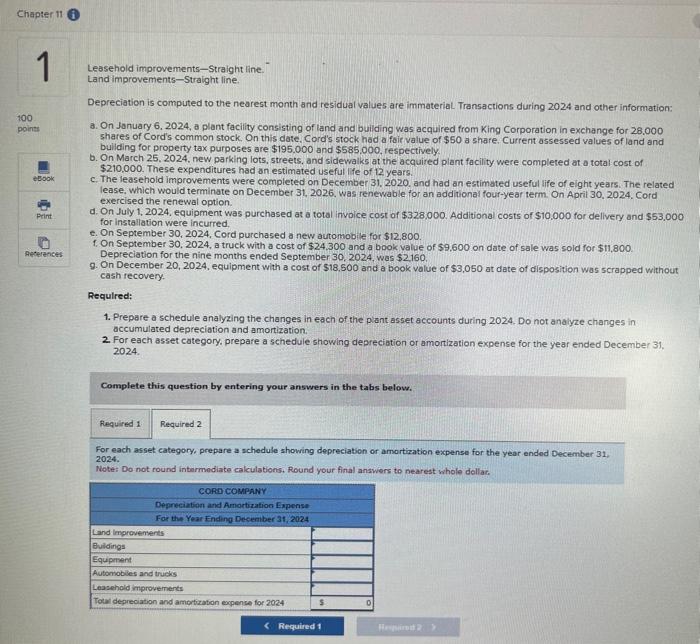 nearest month and residual values are immaterial. Transactions during 2024 and other