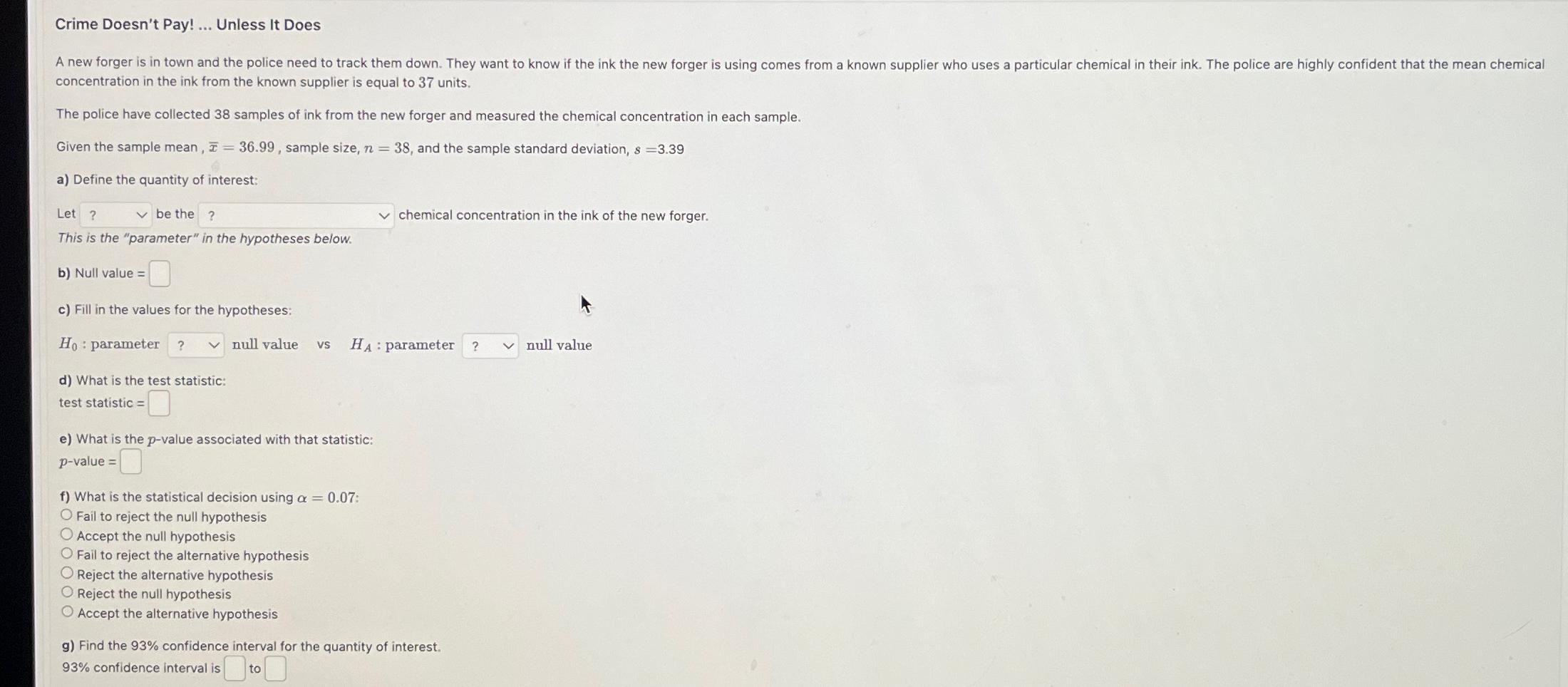 Crime Doesn't Pay!... Unless It Does A new forger is in town