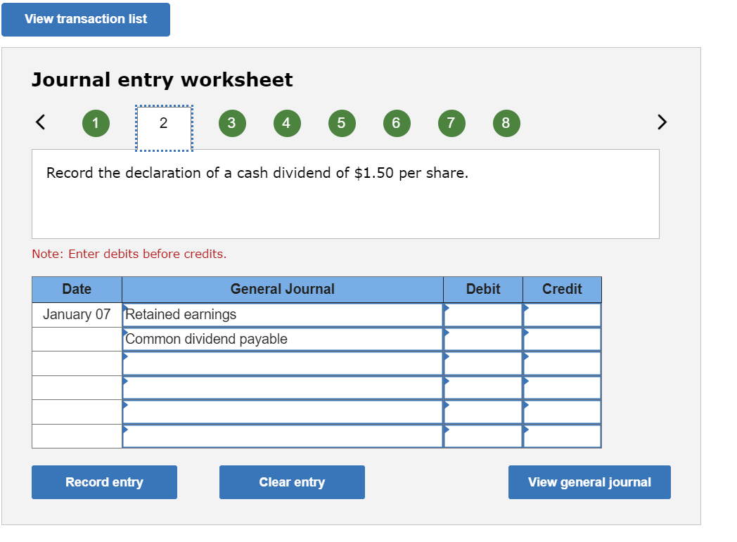 6 7 8 Record the purchase of 4,300 shares of its own