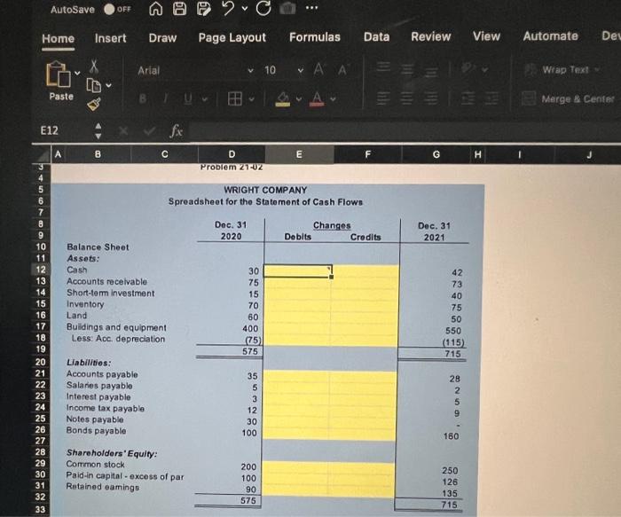 AutoSave OFF ABC Home Insert Draw Page Layout Formulas Data Review View