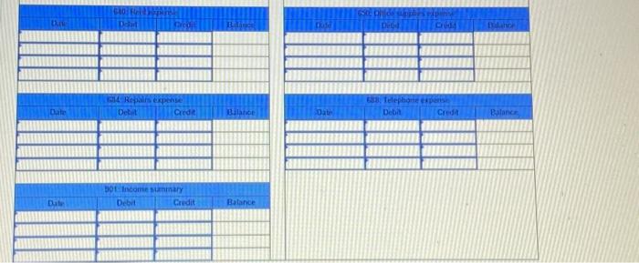 Prepaid insurance Debit Credit Balance Date 167: Computer equipment Debit 168: Accumulated