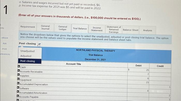 Account Titles Cash Accounts Receivable Supplies Equipment Accumulated Depreciation Software Accumulated Amortization