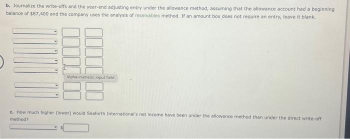year ending December 31: Customer Amount Kim Abel $24,000 Lee Drake 30,100