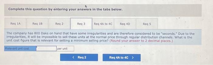 are given below: Direct materials Direct labor Variable manufacturing overhead Fixed manufacturing