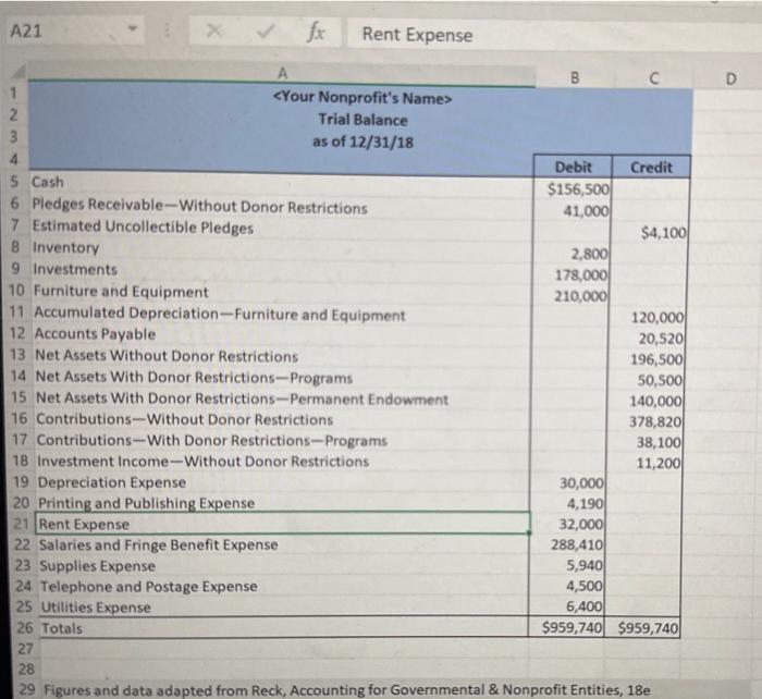 of operations. In the Final Project Workbook you will find six tabs
