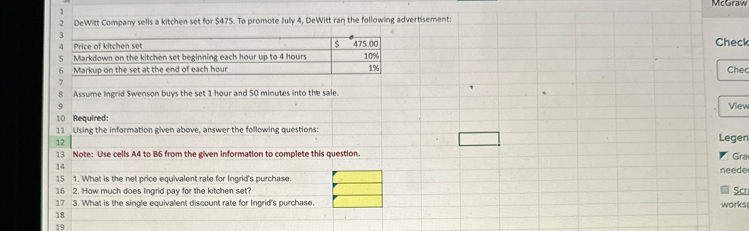 1 2 DeWitt Company sells a kitchen set for $475. To promote