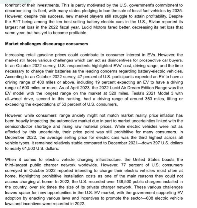 vehicle (EV) market in the United States broke records in 2022, estimated