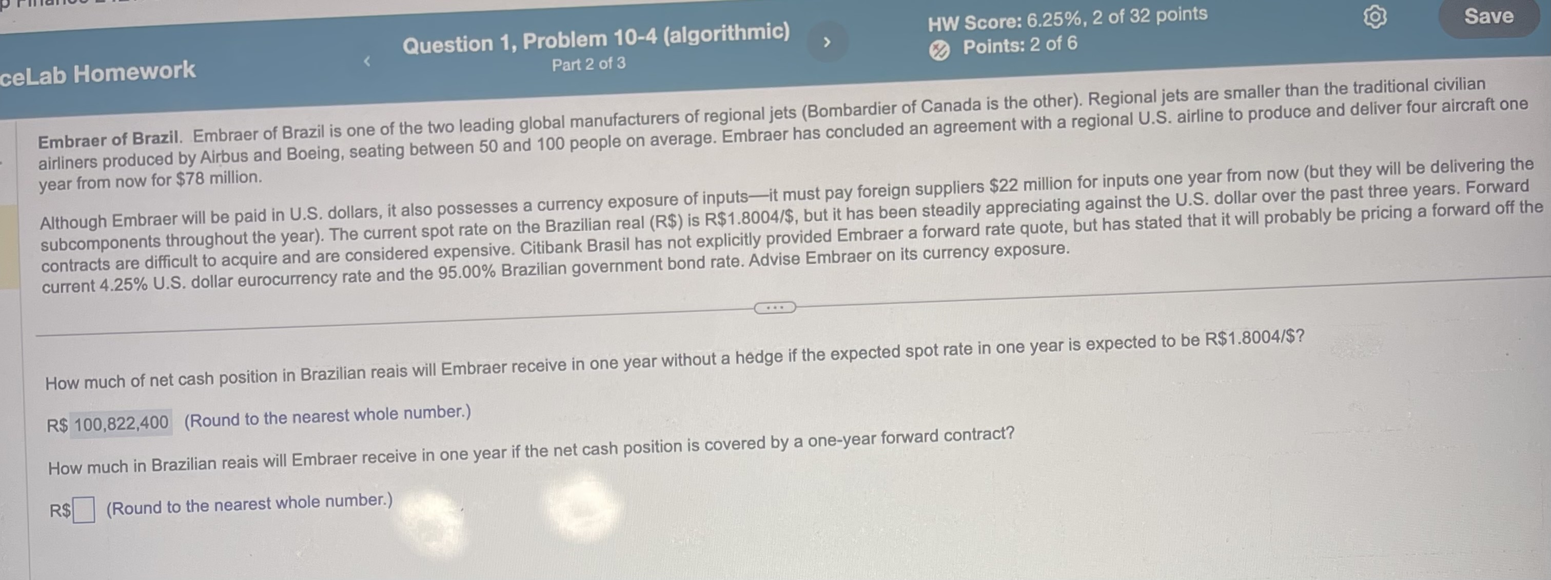 ceLab Homework Question 1, Problem 10-4 (algorithmic) Part 2 of 3 HW
