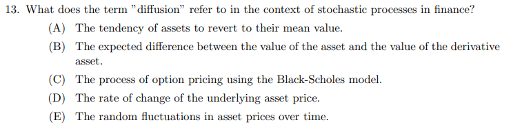 13. What does the term "diffusion" refer to in the context of