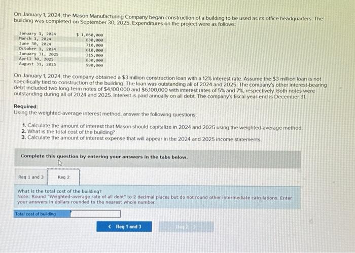 building to be used as its office headquarters. The building was completed