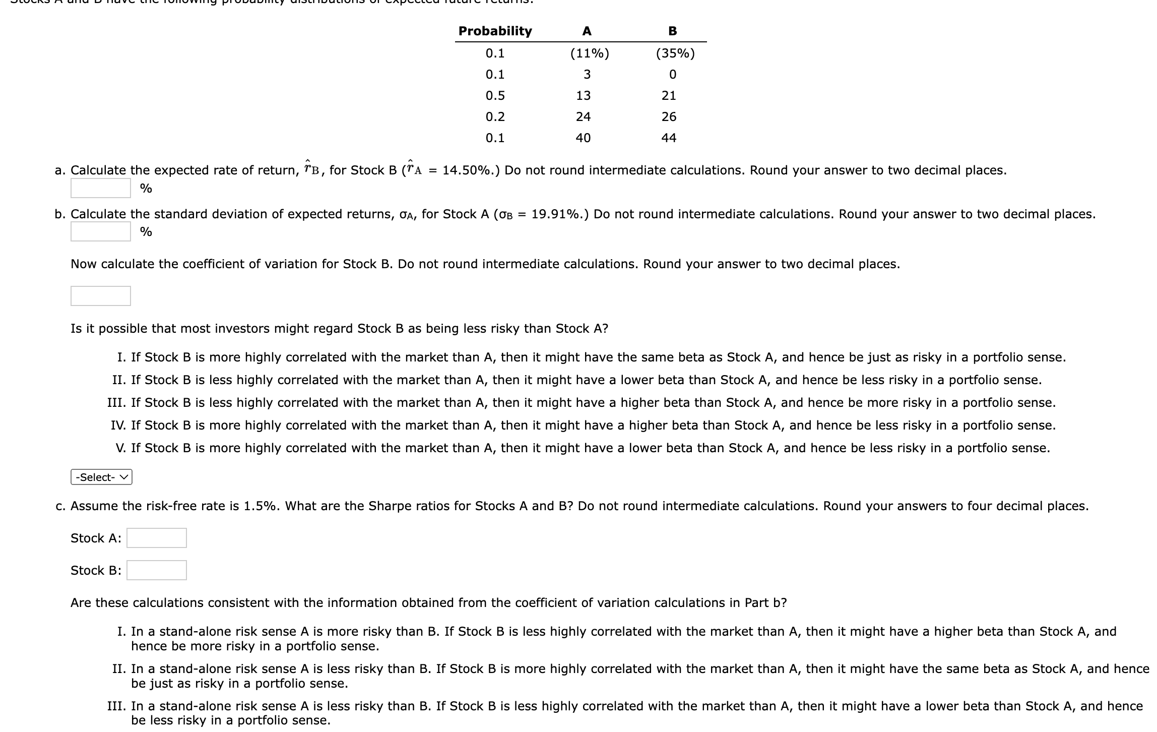 Probability A B 0.1 (11%) (35%) 0.1 3 0 0.5 0.2 0.1