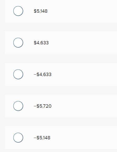 $5,148 $4,633 -$4,633 -$5,720 -$5,148