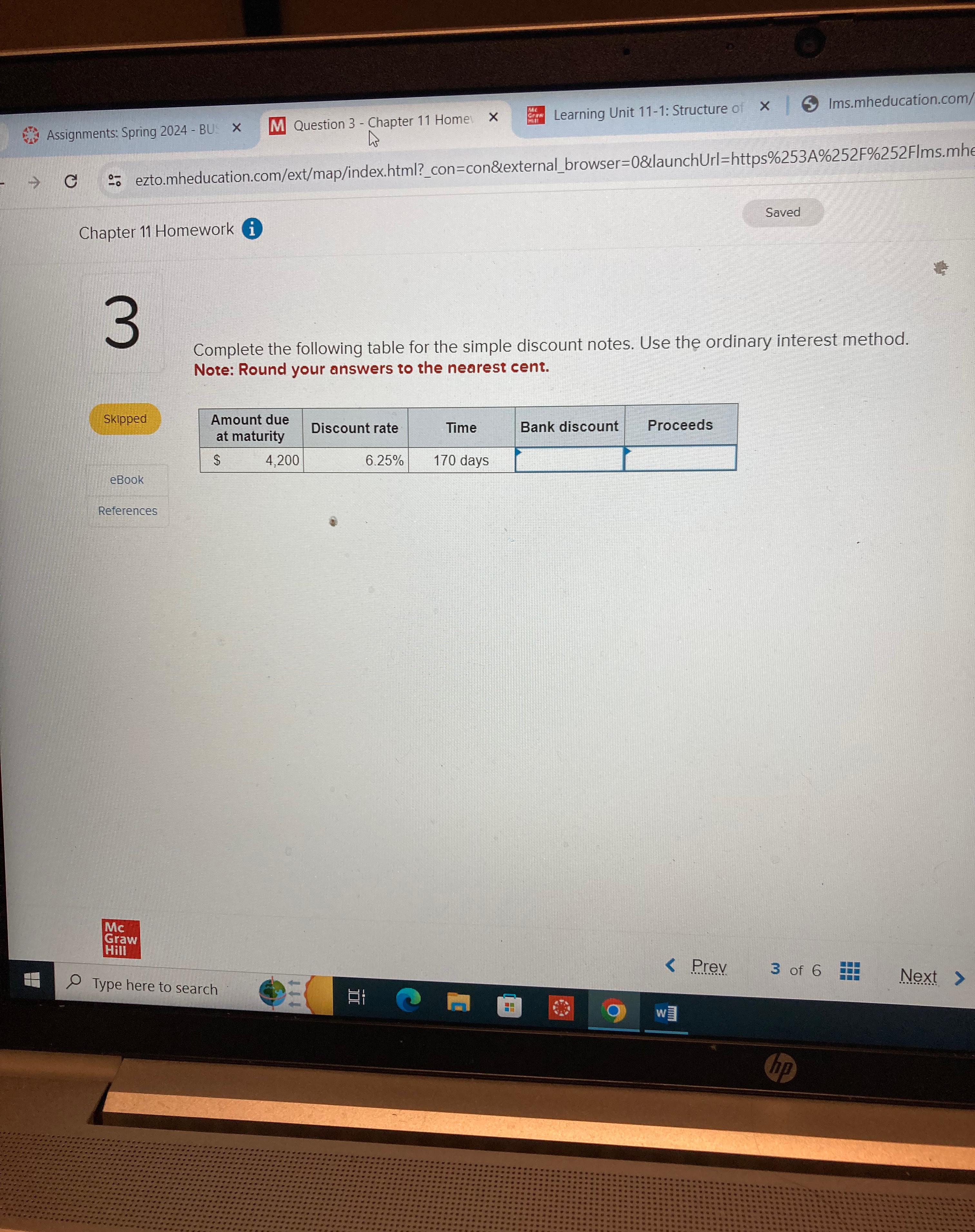 > Assignments: Spring 2024 - BUS X M Question 3 - Chapter