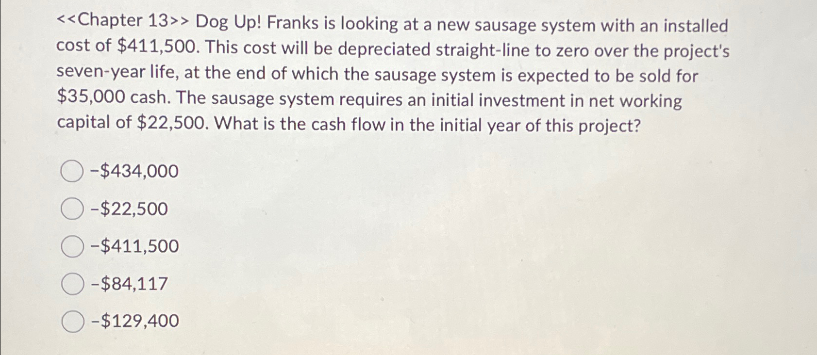 < > Dog Up! Franks is looking at a new sausage system