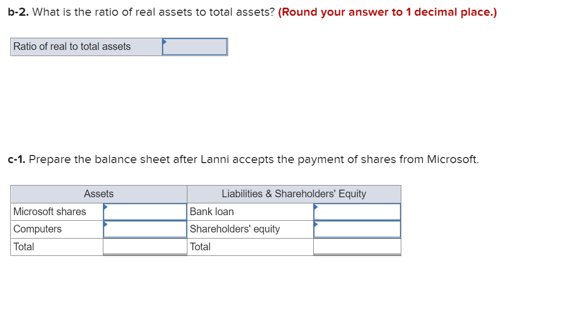 by Lanni's owners. Lanni takes out a bank loan. It receives $50,000