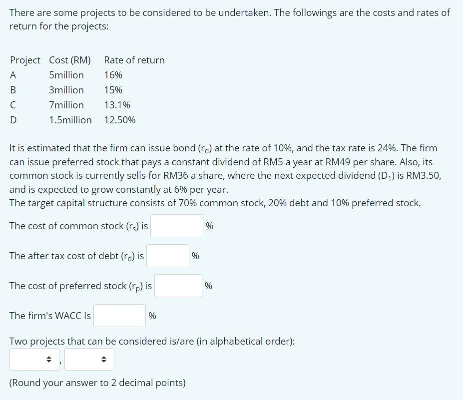There are some projects to be considered to be undertaken. The followings