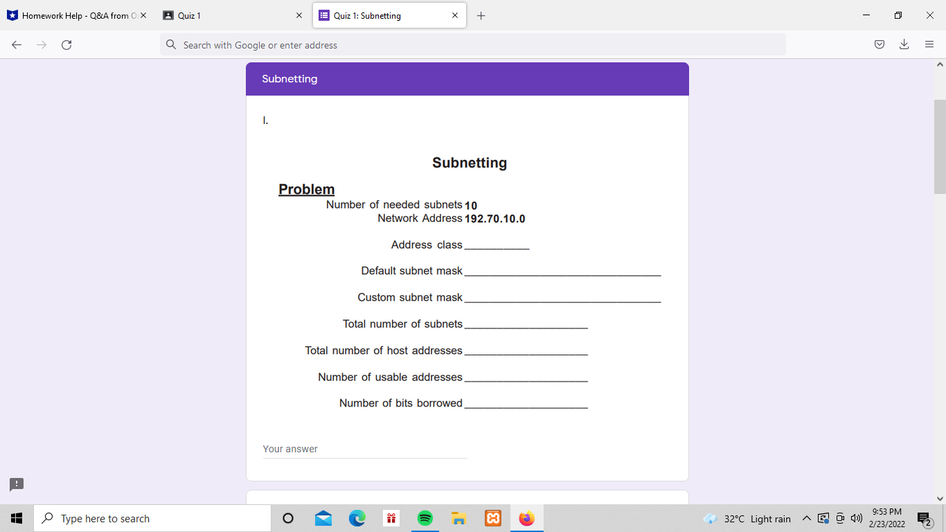 * Homework Help - Q&A from OX Quiz 1 H Quiz 1: