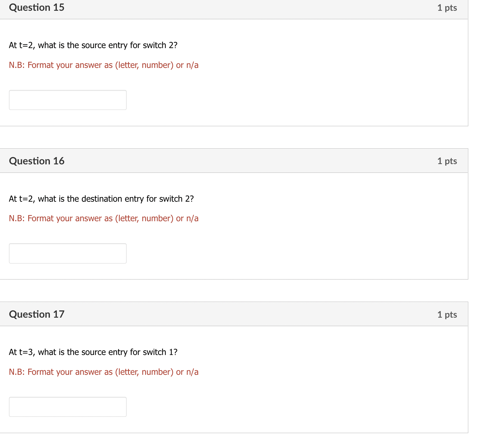 and 4, a source ends to a destination as shown below, and