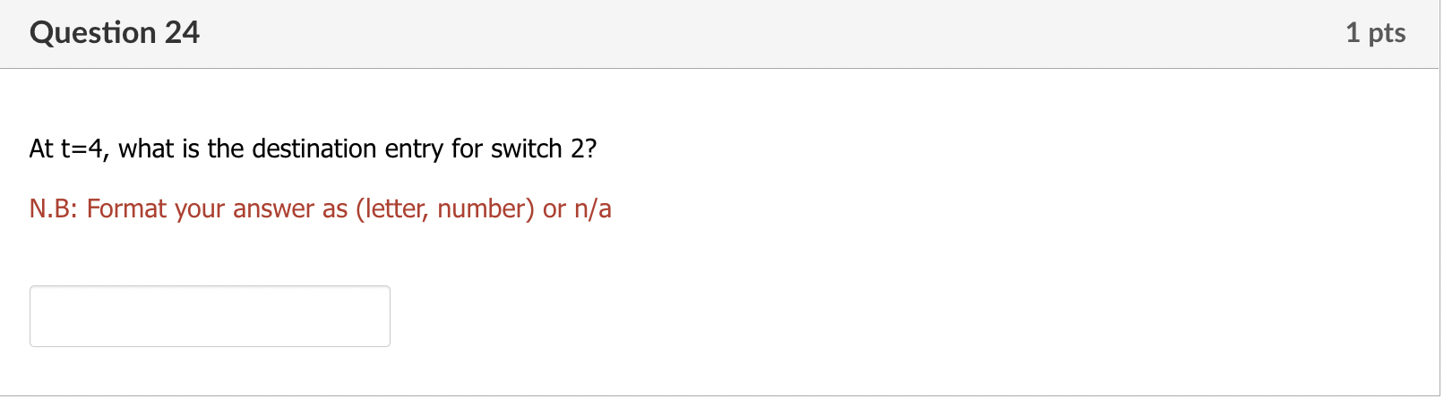MAC addr interface TTL MAC addr interface TTL Switch 1 Assume that
