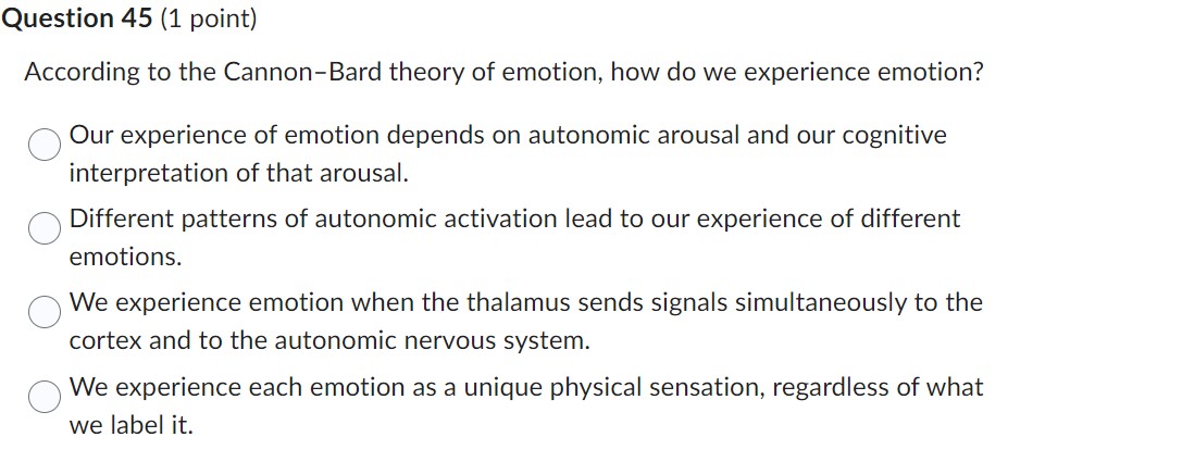 Weak and negative Question 42 (1 point) When people's experiences improve (e.g.,